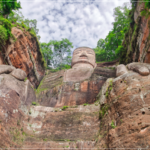 Leshan Giant Buddha Go Awe-Struck at the View of the Largest Stone Buddha in the World