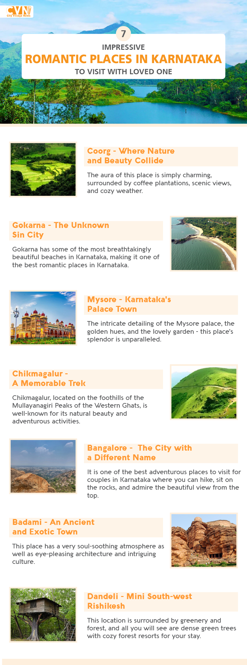 Karnataka Romantic Places