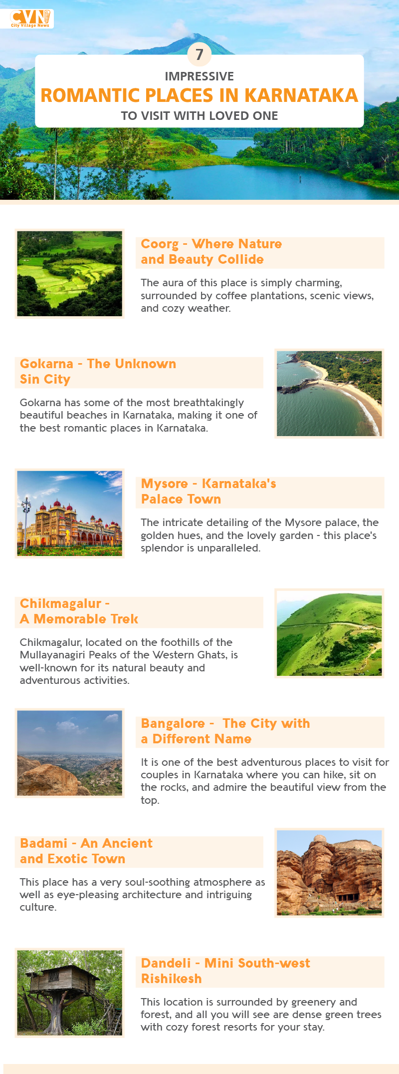 romantic places to visit in karnataka