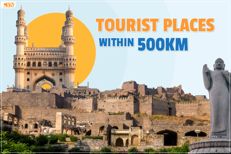Tourist Places within 500 km
