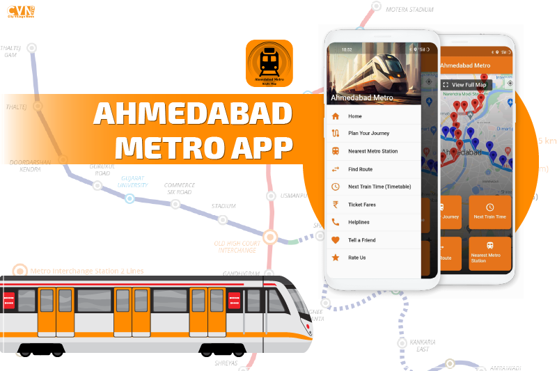 Ahmedabad metro app with Digital Ticketing