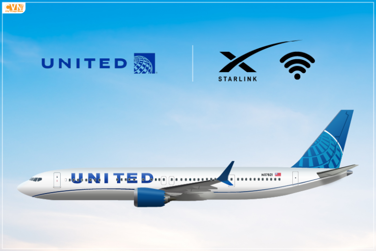 United Airlines Starlink WiFi